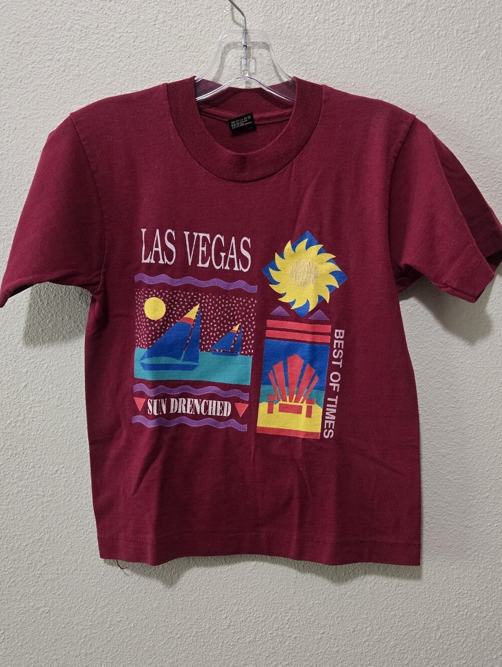 Vintage 90s Las Vegas Sun Drenched Graphic Tee Youth M (10-12)